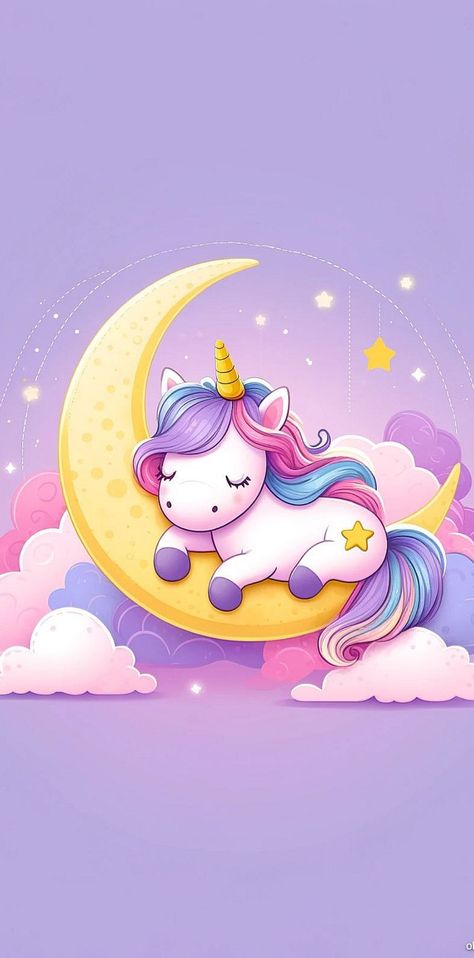 Wallpaper HD Unicorn Wallpapers, Kawaii Unicorn, Unicorn Wallpaper, Iphone Lockscreen, Wallpaper Aesthetic, Girl Cartoon, Cute Cartoon, Pastel