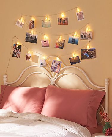 Battery String Lights, Clip Lights, Photo Clips, Room Deco, Vintage Bedroom, Hanging Photos, Fairy String Lights, Diy Room, Elegant Home Decor