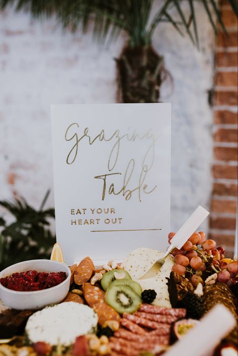 Grazing Table Sign Wedding, Charcuterie Sign Wedding, Grazing Table Signage, Wedding Food Table Signs, Engagement Party Grazing Table, Cocktail Hour Grazing Table, Engagement Party Food Table, Charcuterie Board Sign, Charcuterie Sign