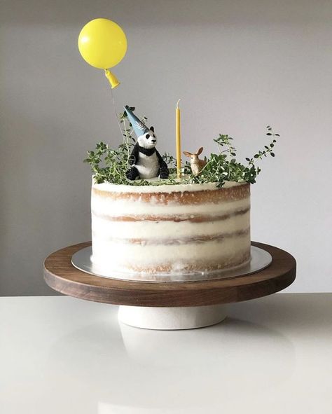 Minimal First Birthday Cake, Naked Cake Birthday, 1 Birthday Cake, Baby Birthday Cake, 2nd Birthday Cake, Baby Boy Birthday Cake, Baby Birthday Decorations, Sea Aesthetic, 2 Birthday Cake