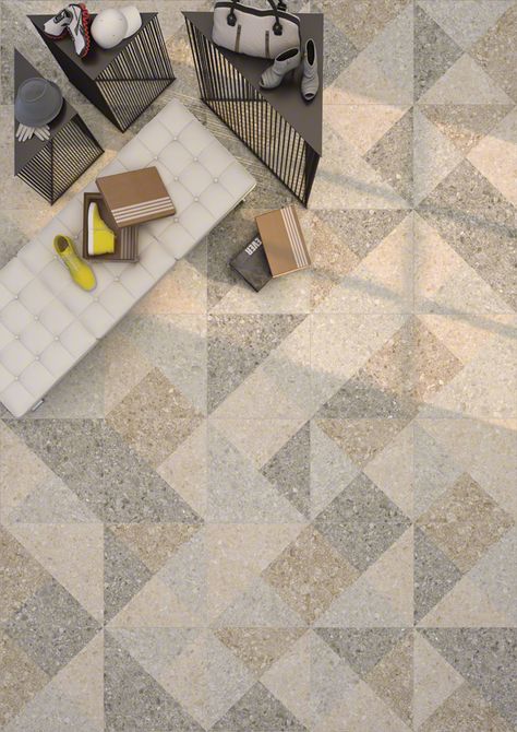 VIVES - Floor tiles - porcelain Ceppo di gre 60X60 Terrazzo Pattern Floor, Terrazo Flooring, Floor Pattern Design, Sas Entree, Floor Tiles Design, Paving Pattern, Paving Design, Floor Tile Design, Terrazzo Flooring