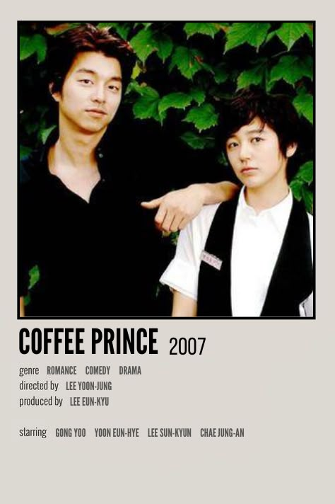 Coffee Prince Kdrama Poster, Coffee Prince Kdrama, Drama Recommendations, Prince Poster, Korean Movies, Drama Fever, Coffee Prince, Korean Drama Series, Watch Drama