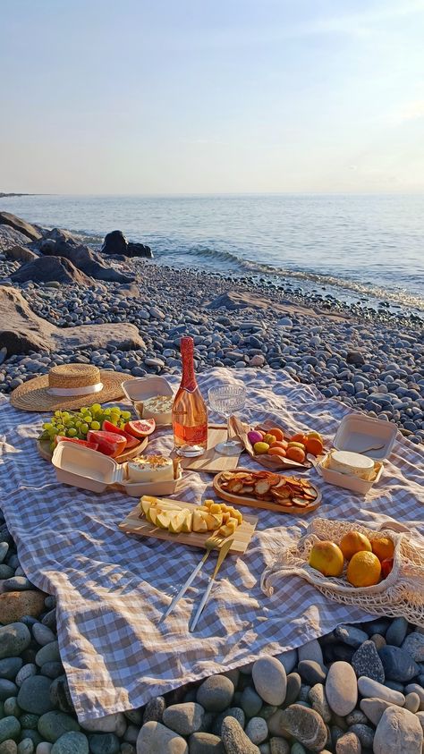 Picnic at the sea Sea Picnic, At The Sea, The Sea, Cool Art, Celestial Bodies, Art