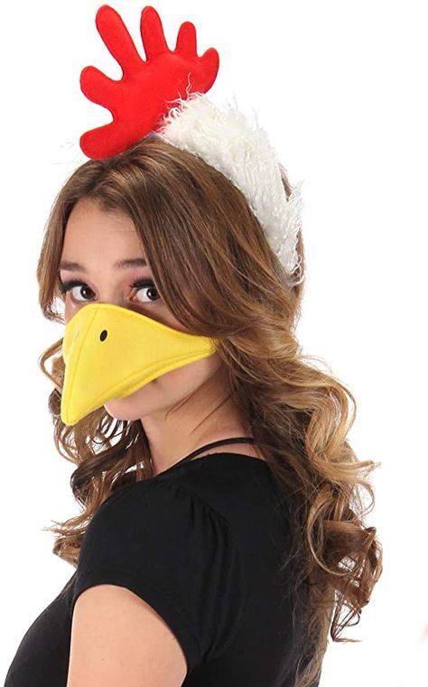 Chicken Headband, Beak Mask, Chicken Plush, Chicken Hats, Chicken Costumes, Animal Costumes, Plastic Headband, Headband Set, Party Stores