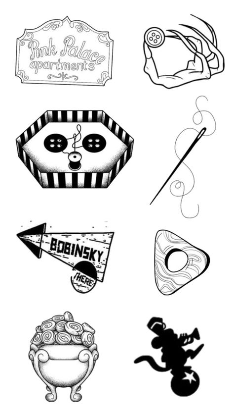 Coraline Tattoo, Flash Sheet, Tattoo Flash Sheet, Simplistic Tattoos, Tattoo Flash, Coraline, Flash Tattoo, Tattoos And Piercings, I Tattoo