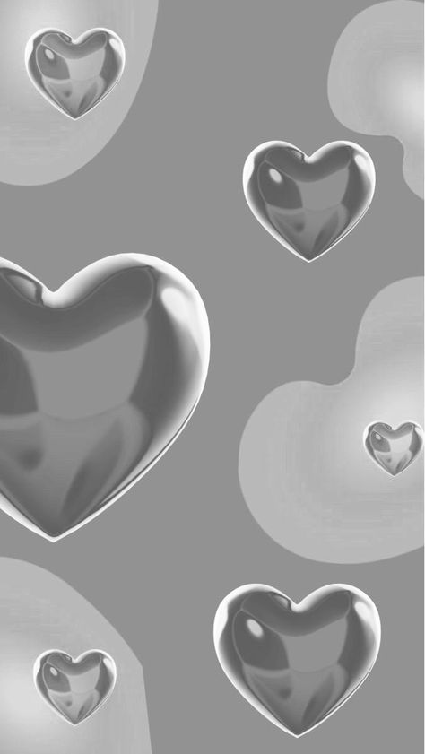 Silver Iphone Aesthetic, Silver Heart Wallpaper, Silver Wallpaper Aesthetic, Aesthetic Artsy Wallpaper, Silver Aesthetic Wallpaper, Black Room Decor, Grey Wallpaper Iphone, Cute Mobile Wallpapers, Minimalist Icons