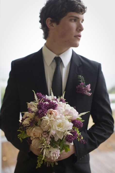 Groom Holding Bouquet | photography by http://www.carlateneyck.com/ Gay Marriage Ideas, Watch Hill Rhode Island, The Kennedys, Holding Bouquet, Lgbt Wedding, Rainbow Wedding, Ocean House, Wedding Site, Gay Marriage