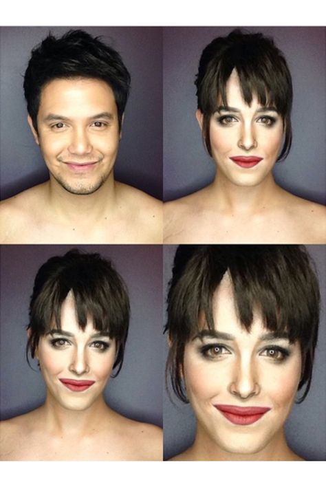 Celebrity Makeup Transformation, Paolo Ballesteros, Amazing Makeup Transformation, Male Makeup, Stage Makeup, Makeup Transformation, Female Celebrities, Inspirational Celebrities, Cate Blanchett