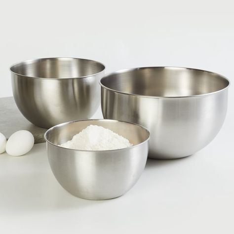 Buy Corsica Set of 3 Stainless Steel Mixing Bowls from Home Centre at just INR 999.0 Silver Serveware, Stainless Steel Mixing Bowls, Stainless Steel Lunch Box, Stainless Steel Bowls, Mixing Bowls Set, Cooking Equipment, Cool Kitchen Gadgets, Mixing Bowls, Food 52