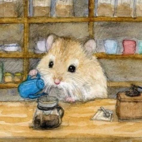 Hamsters, Whimsical Art, Artsy Fartsy, Mice, Literally Me, Cute Stuff, My Aesthetic, Animal Art, Cute Things