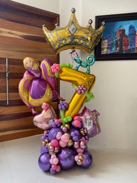 Fancy Balloons, Balloon Bouquet Delivery, Balloons Number, Party Lounge, Festa Moana Baby, Balloons Bouquet, Princess Balloons, Rapunzel Birthday Party, Foil Number Balloons