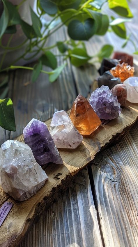 Crystals Vision Board, Crystal Rocks Stones, Crystals And Gemstones Aesthetic, Crystal Healing Aesthetic, Spiritual Health Aesthetic, Cuarzos Aesthetic, Crystals Images, Healing Crystals Aesthetic, Beauty Crystals