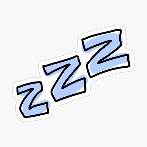 Zzz Sticker, Night Time Illustration, Zzz Icon, Stiker Printable, Zzz Sleep, Sticker Typography, Colorful Scrapbook, Time Illustration, Boys Sticker