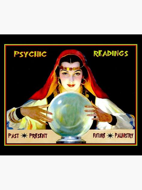 Vintage Psychic, Vintage Fortune Teller, Blithe Spirit, Ball Aesthetic, Paranormal Investigation, Mirror Painting, Fortune Telling, Fortune Teller, Vintage Circus