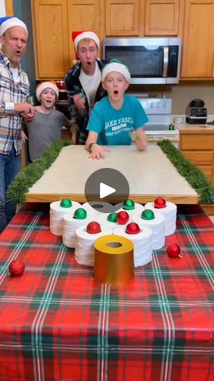 56K views · 1.1K reactions | Christmas Toilet Paper Challenge!#game #family #christmasparty #christmas | By Benson bros Fans | As a race. Come on. Go for it.
Get $10. Mistletoe hallway you can see $50 And guys, you want to get the
golden one because it's a special prize. Golden Toilet
Paper gets a special one. Come on you will And we got this one which is
amazing. Us without Come on, go for it. You got 20 bucks. Hey. You get a Chick fil A gift
card. I love it. There you go. And guys, the special one, the
golden one is way better than all the rest of it. Go for it,
Ari. Come on. That's a miss. Come on. Roll it. Get it. Get
it. Get it. Oh no. So close. Come on. Come on. Close to the
goal. No. That's a miss. Come on. Someone is to get the gold.
Get another one, Paul. You get, it's pretty good Christmas Corn Hole Game, Toilet Paper Toss Game, Fun Games At Christmas, Toilet Paper Derby Game, Christmas Prize Games For Family, Games To Play On Christmas With Family, Christmas Roulette Game, Roll The Can Christmas Game, Christmas Games With Balloons