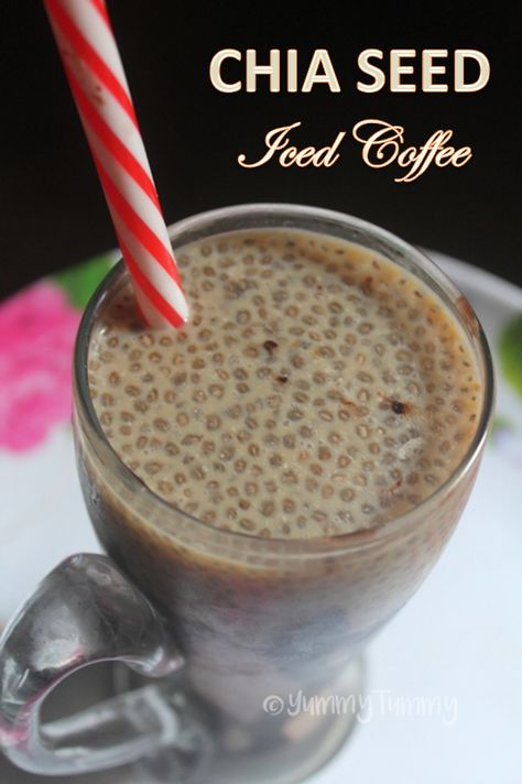 Chia Seed Iced Coffee Recipe - Cold Chia Coffee Recipe Chia Coffee, Chia Seed Drinks, What Is Healthy Food, Healthy Foods To Make, Iced Coffee Recipe, Chia Recipe, Cold Coffee Recipes, Chia Seed Recipes, Chia Pudding Recipes