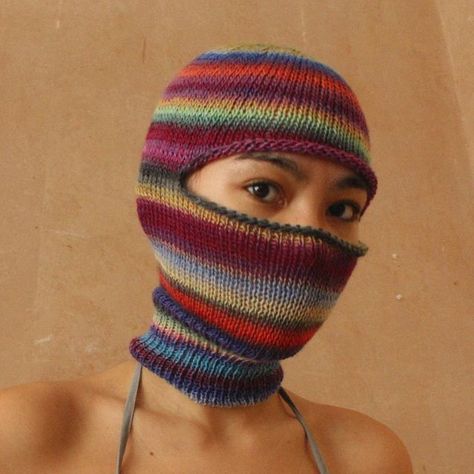 Knitted Baklava, Baklava Crochet, Wool Balaclava, Homemade Fashion, Knit Balaclava, Buddha Hand, Crochet Hood, Wool Crochet, Hood Hat