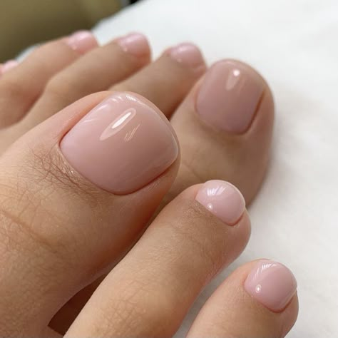 Pink Toe Nails, Pink Pedicure, Gel Pedicure, Pedicure Colors, Gel Toe Nails, Toe Nail Color, Pretty Toe Nails, Neutral Nails, Bridal Nails