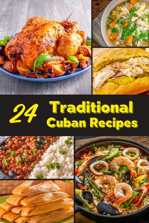 Cuban Menu Ideas, Cuban Meals Dinners, Cuban Dishes Chicken, Columbian Dinner Recipes, Cuban Cuisine Recipes, Cuban Seafood Recipes, Cuban Fufu Recipe, Healthy Cuban Recipes, Cuban Fish Recipes