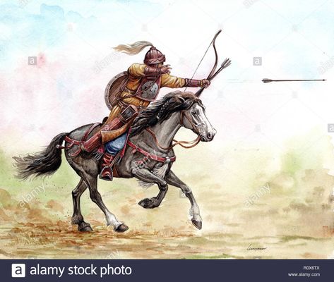 Hungary History, Horse Archer, Horse Archery, Heavy Cavalry, Mughal Art Paintings, Historical Illustration, Early Middle Ages, Fiction Idea, Bow And Arrow