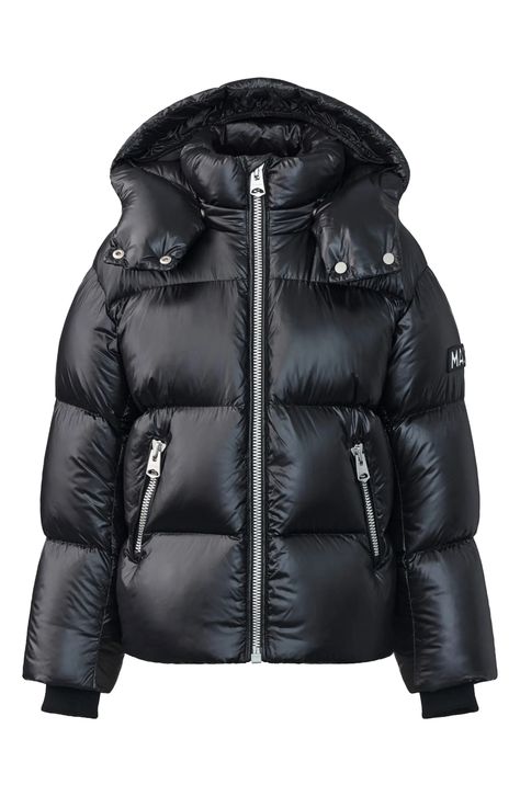 Black puffer jacket outfit