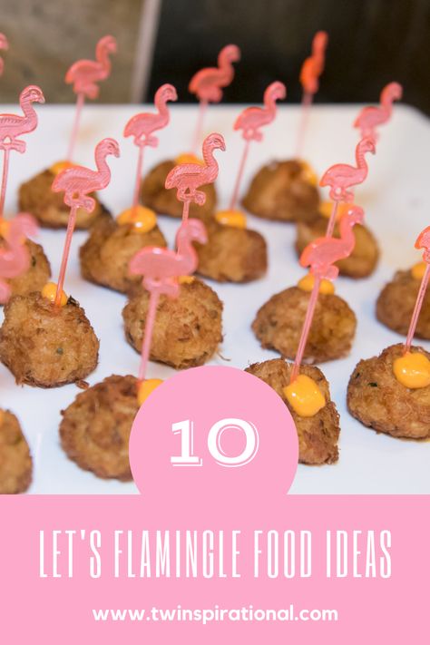 Flamingle Party Food, Flamingo Food Ideas, Flamingo Party Food Ideas, Flamingo Birthday Party Food, Flamingo Party Food, Tropical Party Ideas, Tropical Decorations, Flamingle Party, Flamingo Party Ideas