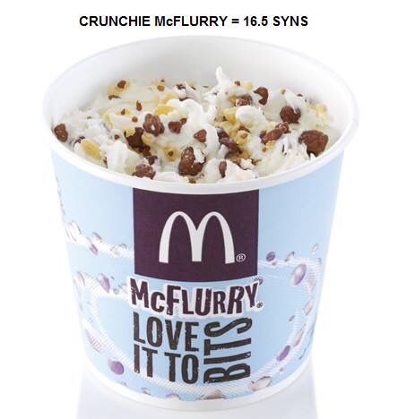 Mac Donald's food syns Mc Flurry, Weight Watcher Desserts, Weight Watchers Tips, Smart Points Recipes, Weight Watchers Smart Points, Weight Watchers Recipes, Points Recipes, Weight Watchers Desserts, Smart Points