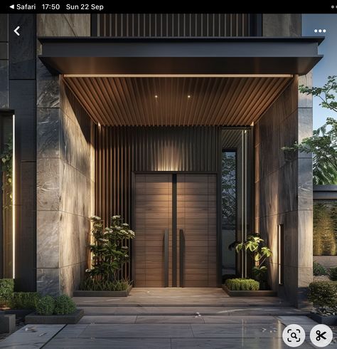 Luxury Front Door Entrance, House Front Door Design, Modern Entrance Door, Main Entrance Door Design, Luxury Door, Home Door Design, Modern Entrance, Home Hall Design, Entrance Door Design