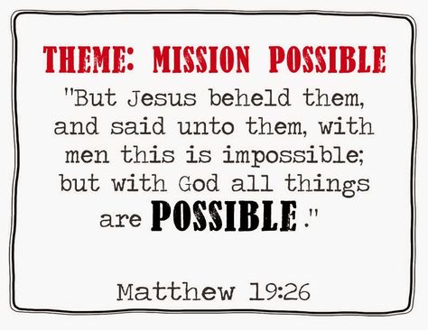 Embracing Life's Adventures: Mission Possible Sunday School Themes, Mission Impossible Theme, Kids Church Decor, Mission Prep, Vacation Bible School Themes, Mission Possible, Lds Mission, Youth Conference, Survival Camping