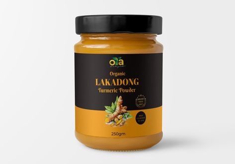 Turmeric #packaging design Turmeric Packaging Design, Turmeric Packaging, Jar Packaging, Turmeric Powder, Spices And Herbs, Packaging Design Inspiration, Premium Design, Packaging Design, Sticker Design