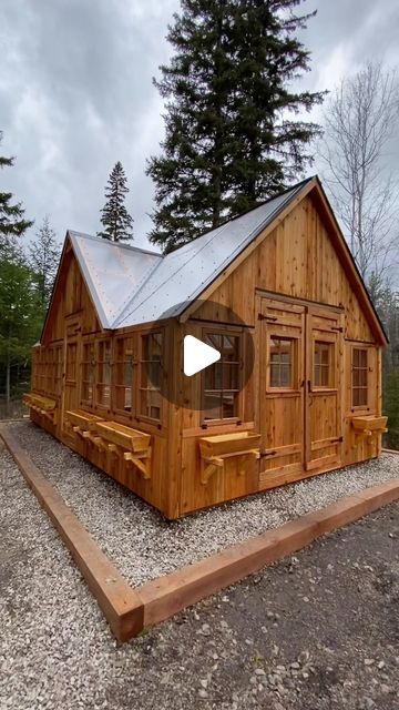 Frontier Rustic Designs on Instagram: "This beautiful 12x20 greenhouse was just completed in Columbia Falls, MT. #greenhouse #gardening #growyourfood #woodworking #cedar" Greenhouse Vegetable Garden, Rustic Greenhouses, Greenhouse Vegetables, Urban Homestead, Home Greenhouse, Sun Garden, Urban Homesteading, Greenhouse Gardening, 10k Views