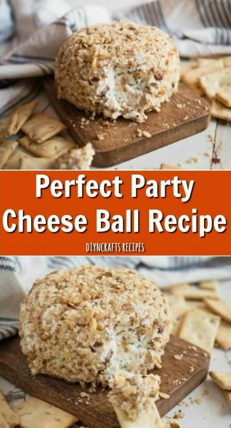 Perfect Party Cheese Ball Recipe - Whether you’re planning a party for the holidays or you just want something scrumptious to snack on, you really can’t go wrong with a homemade cheese ball and I have the perfect cheese ball recipe for you. Party Cheese Ball Recipes, Homemade Cheese Balls, Traditional Cheese Ball, Cream Cheese Ball Recipes Easy, Recipe For Cheese Ball, Best Cheeseball Recipe Ever, Hickory Farms Cheese Ball Recipe, Homemade Cheese Ball Recipes, Cheese Spread Recipes For Crackers