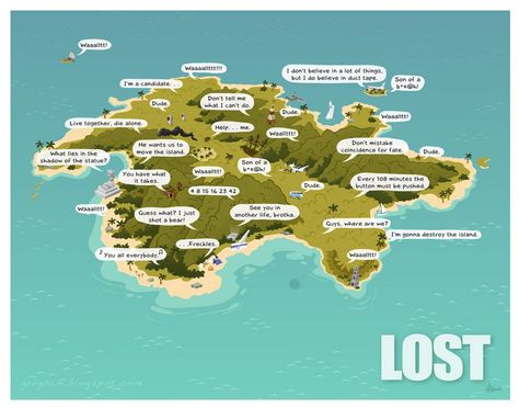 A Quotable Island/Lost Island Quotes, Lost Island, Lost Tv Show, Lost Quotes, Lets Get Lost, Island Map, In Another Life, Lost Love, Best Tv Shows