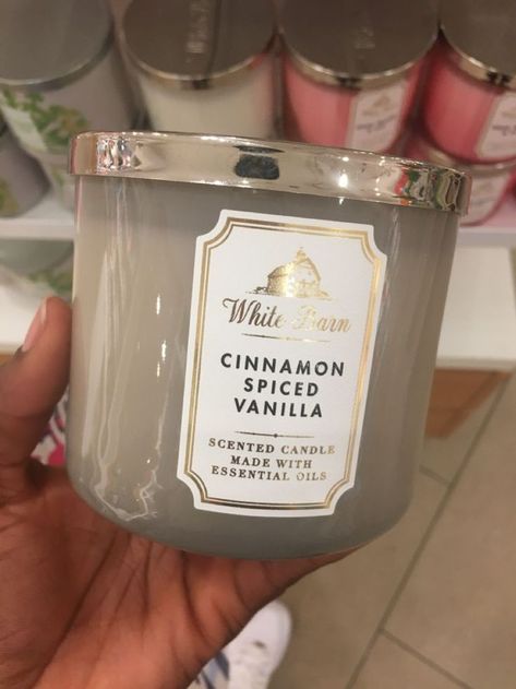 beauty, candle, inspiration, christmas, cinnamon spiced vanilla, aesthetic, scented candle, white barm Vanilla Scent Aesthetic, Candles Vanilla, Penyimpanan Makeup, Candle Obsession, Best Smelling Candles, House Smell Good, Vanilla Scented Candles, Bath Body Works Candles, Shower Skin Care