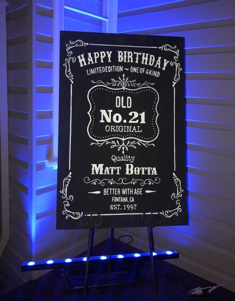 Male 35th Birthday Party Ideas, Whisky Birthday Party Ideas, Scotch Themed Birthday Party, Jack Daniels Themed Birthday Party, Whisky Party, 21 Birthday Party, Mens Birthday Party Decorations, Jack Daniels Birthday, 40th Birthday Themes