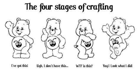 4 Stages Of Crafting Svg, Teen Wallpaper, Craft Projects For Adults, Cricut Stencils, Bear Halloween, Adult Coloring Designs, Fun Christmas Crafts, Bear Crafts, Cricut Projects Beginner