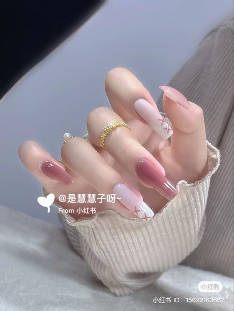 Soft Girl Nails, Simple Gel Nails, Blush Nails, Pretty Gel Nails, Soft Nails, Kawaii Nails, Nail Art Ideas, Funky Nails, Pretty Acrylic Nails