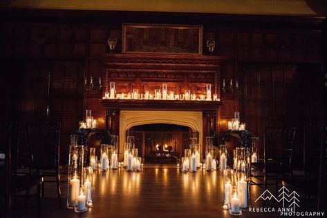 Winter Wedding Lights - Hurry! Dont miss out on the latest and most awesome deal. Check it out NOW! Maximalist Fall Wedding, Fireplace Proposal, Candlight Wedding, Wedding Candleabras, Fireplace Wedding Ceremony, Candle Lit Wedding Ceremony, Mantle Arrangements, Wedding Waltz, Candlelit Wedding Ceremony