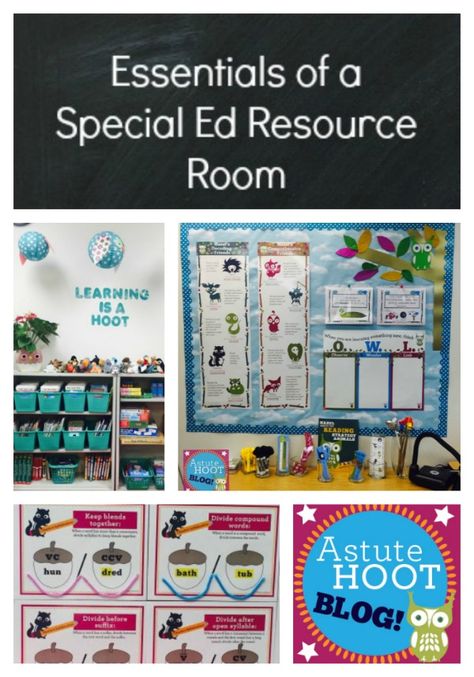 Essentials of a Special Education Resource Room: After I accepted my new position as a K-3 Special Education Resource Teacher, I quickly got to work in planning out my new classroom. I considered student need, layout, materials, and decor to prepare my room. I'm thrilled to share these 3 essential components of my new classroom with you! Resource Room Ideas, Resource Room Ideas Classroom Setup, Special Education Resource Classroom, Special Education Resource Teacher, Special Education Classroom Organization, Special Education Classroom Setup, Special Education Organization, Resource Teacher, Resource Room Teacher