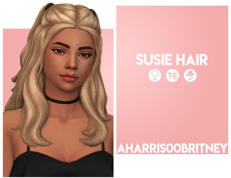 Susie Hair No Bangs, The Sims 4 Skin, Pelo Sims, The Sims 4 Packs, Sims 4 Mm Cc, Sims 4 Body Mods, Sims 4 Dresses, Sims 4 Mm, Sims 4 Characters