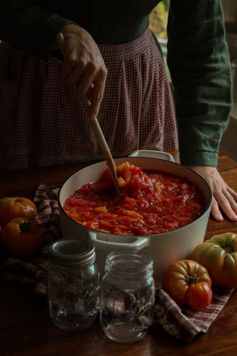 Tomato Sauce Canning Recipe, Tomato Sauce Canning, Canning Recipe, Products I Love, Farm Lifestyle, To My Love, Homemade Tomato Sauce, Canning Tomatoes, Home Canning