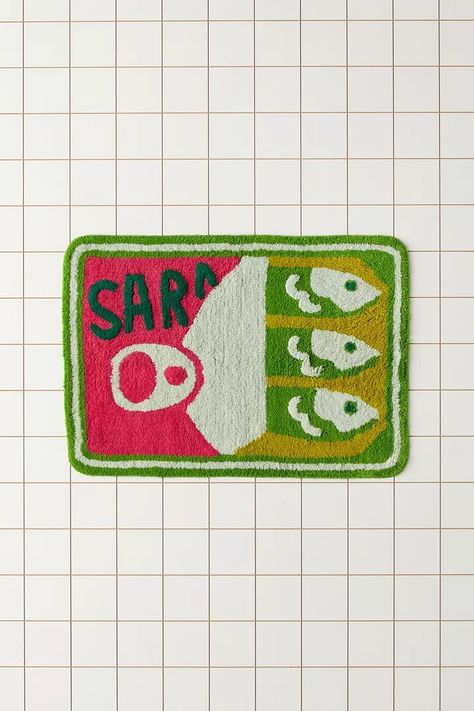 Sardine Bath Mat | Urban Outfitters Sardine Can, Weird Furniture, Australia Clothes, Pinterest Contest, Uo Home, Catch Of The Day, Tufted Rugs, Best Bath, The Catch