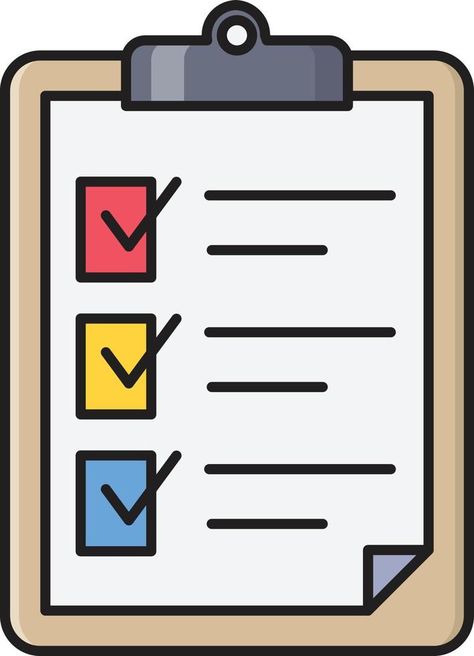 checklist vector illustration on a background.Premium quality symbols.vector icons for concept and graphic design. Checklist Illustration, Checklist Design, Checklist Icon, Vector Cartoon, Youtube Thumbnail, Cartoon Icons, A Background, Design Design, Cartoon Character