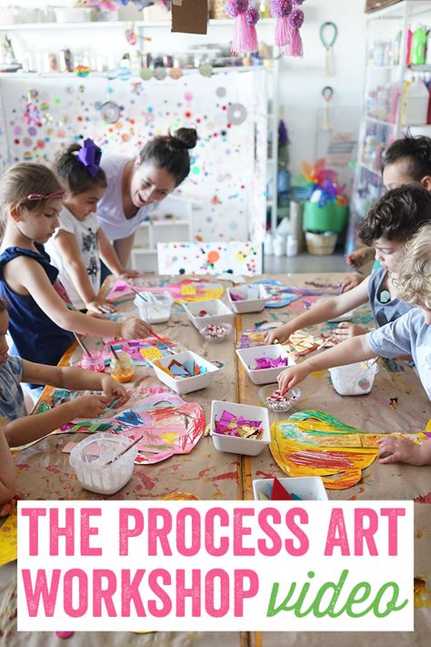 The Process Art Workshop Video Work Shop Ideas, Handmade Trophies, Meri Cherry, Kids Workshop, Sand Crafts, Group Art, Harry Potter Crafts, Special Kids, Crafts Workshop