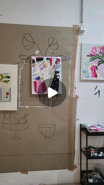 Katie Straus on Instagram: "My still life paintings have kinda taken over lately, but I'm still like making these cut-out abstract flowers, too. Feels weird to have such a shift in my work, but I'm trying trying to remember it's a - s l o w - journey, and I don't have to figure it all out today. I'm remembering to focus on the work that excites me - even if it looks different from day to day" Katie Straus Art, Still Life Paintings, Life Paintings, Try To Remember, Day To Day, To Day, Im Trying, Still Life Painting, Art Therapy