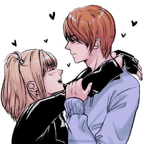 Misa X Light Fanart, Misa And Light Fanart, Light And Misa Fanart, Kira And Misa, Light X Misa Fanart, Misa Amane And Light Yagami, Light Yagami And Misa, Misa X Light, Light X Misa