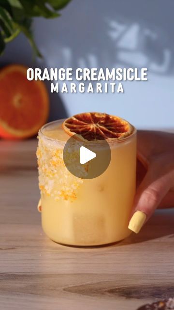 Creamsicle Margarita, Orange Margarita Recipe, Citrus Drinks, Cocktails To Try, Tequila Drinks, Spring Cocktails, Orange Creamsicle, Tequila Cocktails, Margarita Recipes