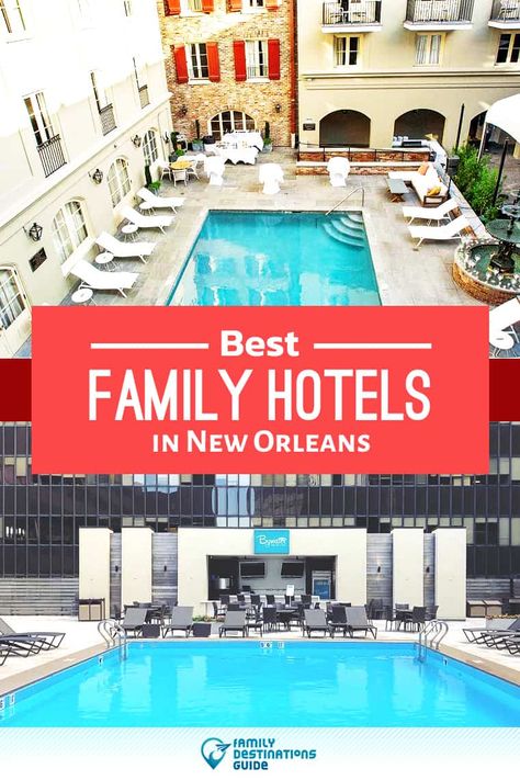 11 Best Family Hotels in New Orleans - That All Ages Love! New Orleans Family Vacation, French Quarter Hotels, Louisiana Vacation, New Orleans With Kids, New Orleans Christmas, Weekend In New Orleans, New Orleans Vacation, New Orleans Hotels, New Orleans French Quarter