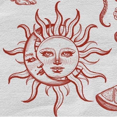 Tattoo Sol E Lua, Tattoo Sun And Moon, Browning Tattoo, Moon Sun Tattoo, Upper Arm Tattoos, Sun Tattoos, Tatuaje A Color, Weird Tattoos, Stylist Tattoos