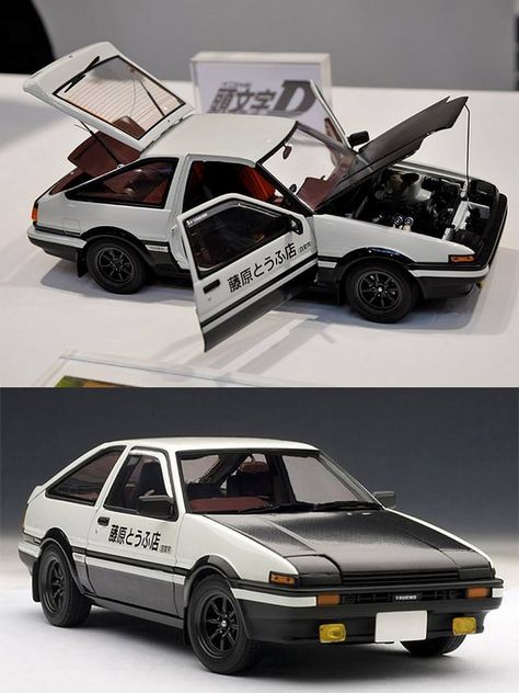 AutoArt 1:18 Scale Toyota Sprinter Trueno (AE86) Initial D “Project D Version” Ae86 Initial D, Toyota Sprinter Trueno Ae86, Trueno Ae86, Ae 86, Toyota Sprinter, Project D, Best Jdm Cars, Initial D, Street Racing Cars